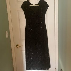 Formal Black Sequined Dress